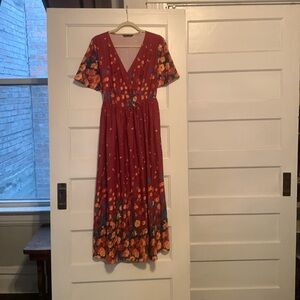 Bloomchic US14-16 floral dress with pockets and elastic waist